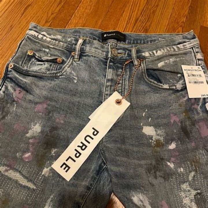 Purple Jeans with Tag: The Ultimate Fashion Statement